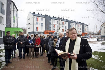 Uroczystość wręczenia kluczy lokatorom budynków...