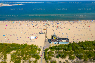 Wakacje w Gdańsku. Plaża na Stogach. 03.08.2024 fot....