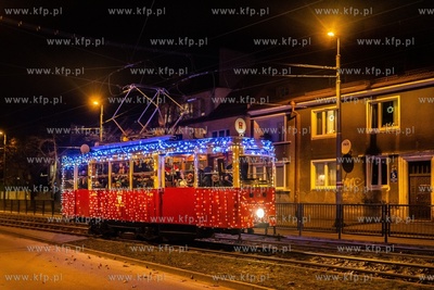 Świąteczny tramwaj, Gdańsk - Strzyża, przystanek...