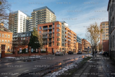 Gdańsk, ul. Wałowa. Inwestycja Bastion Wałowa. 22.01.2021...