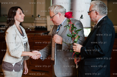 Gdansk. Sala obrad Rady Miasta Nowego Ratusza. Gala...