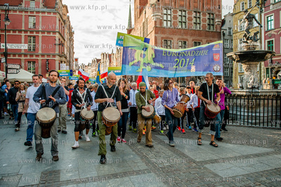 Gdansk. Dlugi Targ. Parad zawodnikow uczestniczacych...