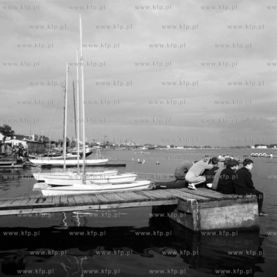 Przystań w basenie portowym w porcie gdańskim. (lata60).
1963
Fot....