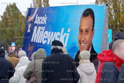 Plakaty wyborcze Jacka Milewskiego.
11.2006
fot....