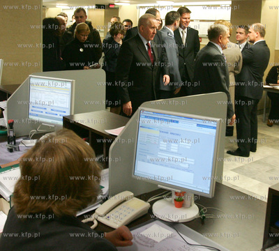 Szczecin. Minister sprawiedliwosci Andrzej Czuma na...