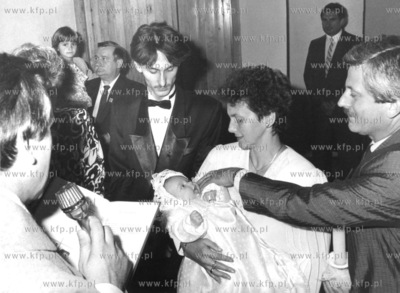 Chrzest Weroniki , corki Bogdana ( drugi od lewej)...