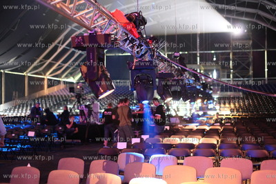 TOP Trendy na sopockim hipodromie. Nz. ostatnie przygotowania...