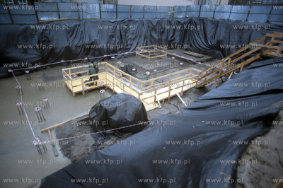 Plac budowy hotelu Admiral przy ulicy Tobiasza w Gdansku....