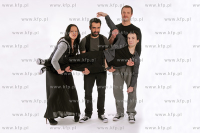 Sesja zdjeciowa Kabaretu Limo. Na zdjeciu Ewa Blachnio,Wojciech...