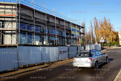 Gdańsk. Suchanino. Budowa nowego centrum handlowego...