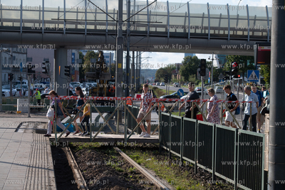 Remont torowiska przy Galerii Ba?tyckiej. 29.07.2024....