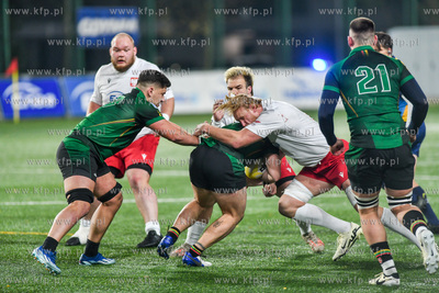 Mecz Polska - Litwa na Narodowym Stadionie Rugby n/z...