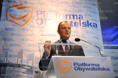 Gdansk. Konwencja wyborcza Platformy Obywatelskiej...