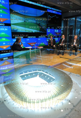 Warszawa. Siedziba Gieldy Papierow Wartosciowych. Prezentacja...