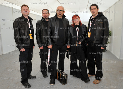 Przygotowanie do koncertu bedacego czescia uroczystosci...