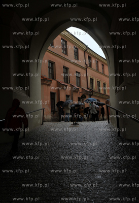 Zwiedzanie Lublina przez uczestnikow pierwszego, promocyjnego...