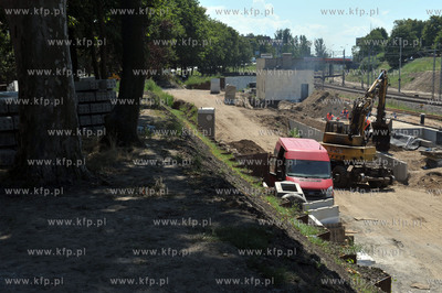 Budowa przystanu SKM Srodmiescie. 22.07.2014 fot. Maciej...