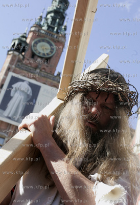 Gdansk. Inscenizacja Meki Panskiej. 06.04.2007 fot....