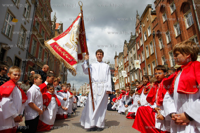 Gdansk. Procesja glowna Bozego Ciala.
23.06.2011
fot....