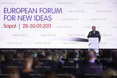 Sopot.  Europejskie Forum Nowych Idei. Uroczyste otwarcie....