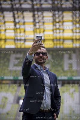 Gdańsk. PGE Arena. Spotkanie poświęcone meczowi,...