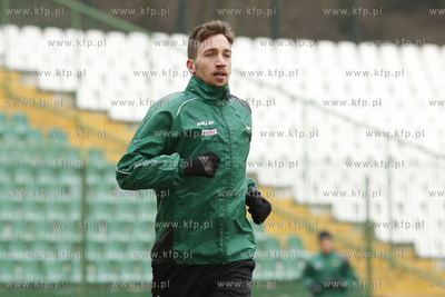 Gdańsk. Stadion przy ul. Traugutta. Trening drużyny...