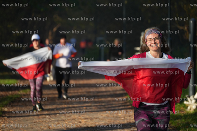 Parkrun Gdańk - Południe. Edycja biało - czerwona...