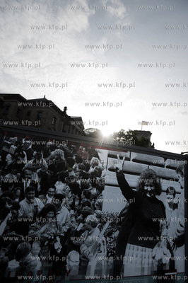 Wystawa pt. Solidarnosc Narodow, nieopodal Reichstagu,...