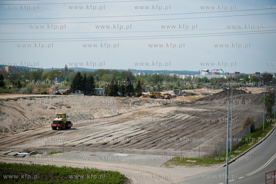 Gdansk. Budowa ulic i torowisk na ul Hallera i Uczniowskiej,...
