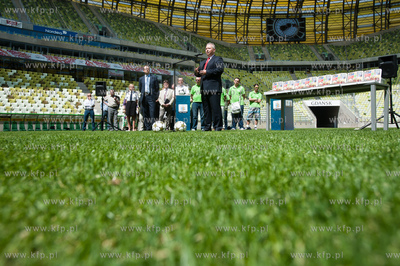 Gdansk. Stadion PGE Arena. Konferencja prasowa pt....