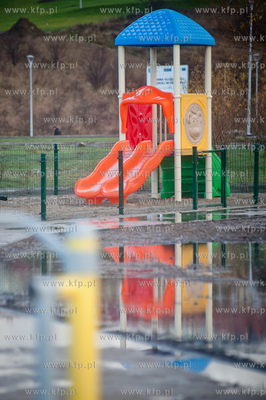 Gdansk. Zbiornik retencyjny Augustowska. Konferencja...