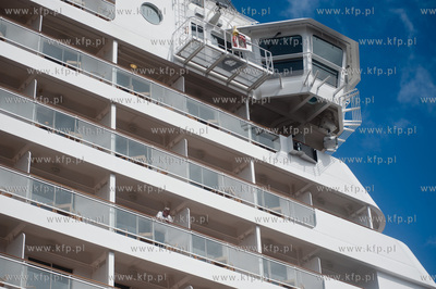 Port w Gdyni. Nabrzeze Francuskie. Wizyta wycieczkowca...