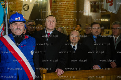 Gdansk. Kosciol sw. Brygidy. Obchody 45. rocznicy Grudnia...