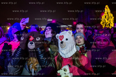 Gdansk. Targ Weglowy. 24 Final Wielkiej Orkiestry Swiatecznej...