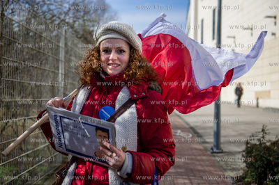 Gdansk. Wrzeszcz. Przedstawiciele i wolontariusze Nowoczesnej...
