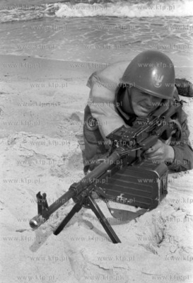 Żołnierze Ludowego Wojska Polskiego tzw. niebieskie...