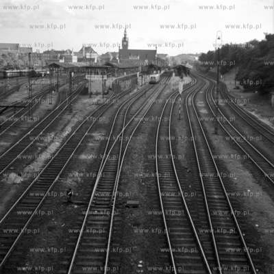 Perony dworca kolejowego Gdańsk Główny PKP. 1960
0004741z
Fot....