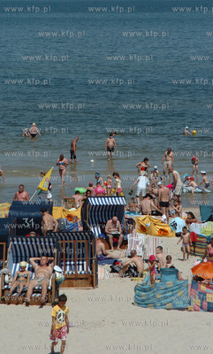 Plazowanie w Ustce. Po tygodniach zlej pogody przyszlo...