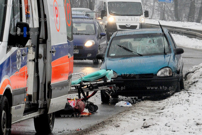 Do powaznego wypadku  doszlo dzisiaj tuz po godzinie...