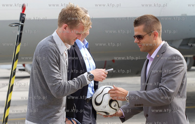 Port Lotniczy Gdansk im. Lecha Walesy, przylot reprezentacji...