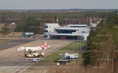 Port Lotniczy Goleniów. Nz. Terminal pasazerski. 23.04.2013...