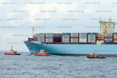 Najwiekszy kontenerowiec swiata Maersk Mc-Kinney Moller...