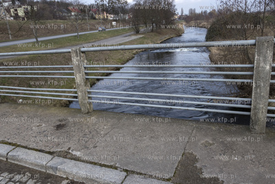 Rzeka Radunia na wysokości Radunicy. 05.03.2020 fot....