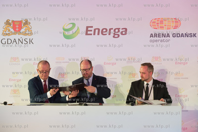 Uroczyste podpisanie umowy sponsorskiej oraz nadania...