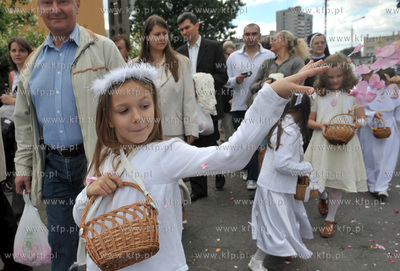 Procesja Bozego Ciala w parafii Najswietszej Maryi...