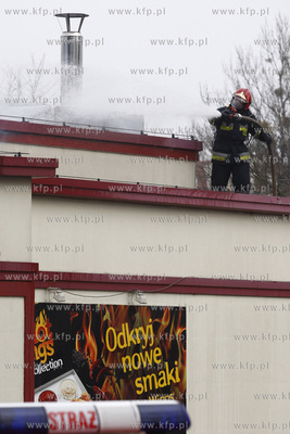 Sopot. Pozar restauracji KFC. 04.03.2009 fot. Krzysztof...