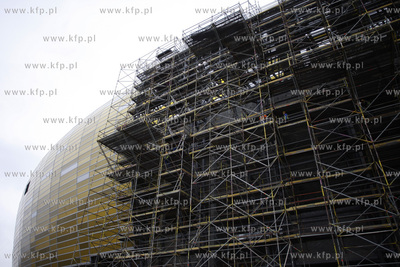 Gdansk. Budowa stadionu pilkarskiego PGE Arena.
06.04.2011
fot....