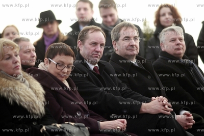 Gdansk Rebiechowo. Lotnisko im. Lecha Walesy. Uroczyste...