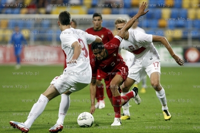 Gdynia. Mecz eliminacyjny do Mistrzostw Europy w pilce...