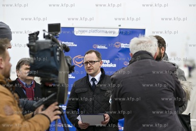 Sopot. Molo. Konferencja prasowa sopockiej
Platformy...